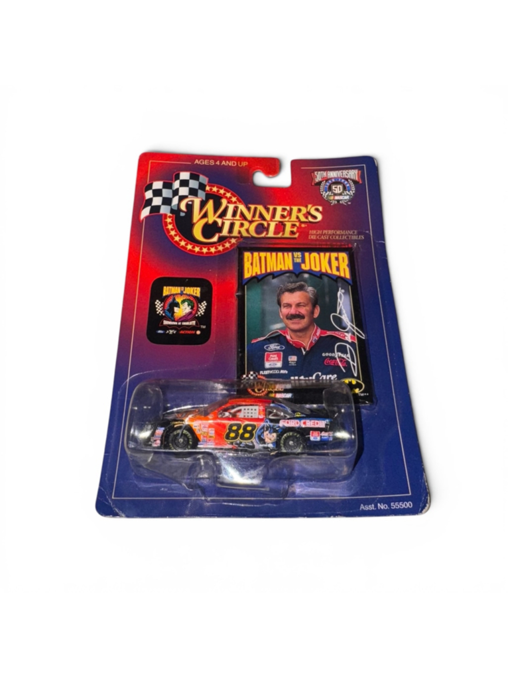 1998 Winner's Circle Batman vs Joker Car & Card